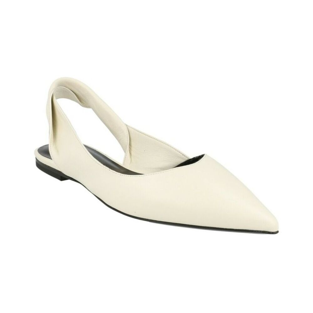 By Far Yasha Leather Flat, White